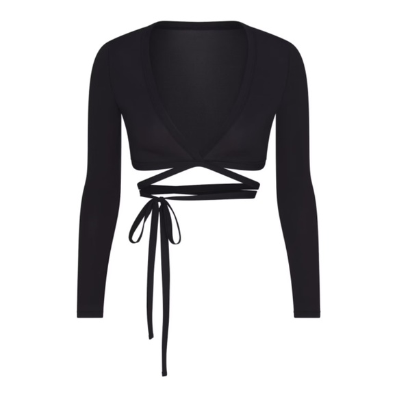 NikeSKIMS - Weightless Layers Long-Sleeve Wrap Top | 3X - Picture 6 of 9